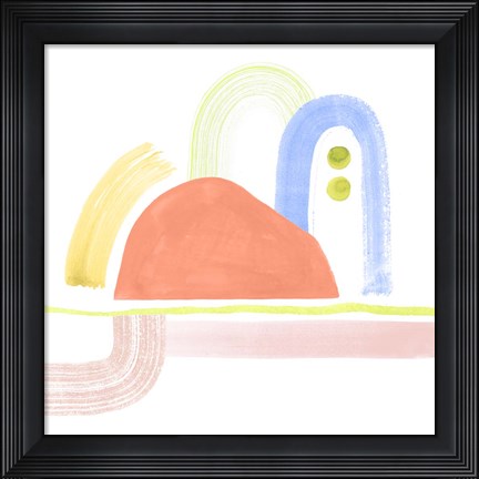 Framed Playful Pike I Print