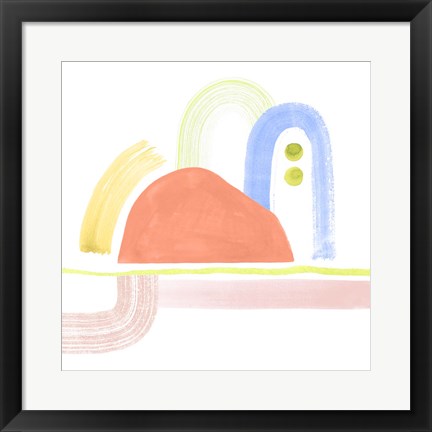 Framed Playful Pike I Print