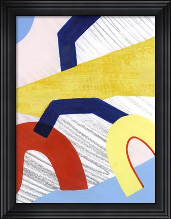 Framed Simple Scribbles I Print
