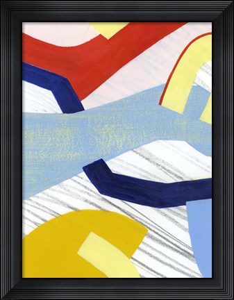 Framed Simple Scribbles II Print
