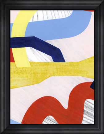 Framed Simple Scribbles IV Print