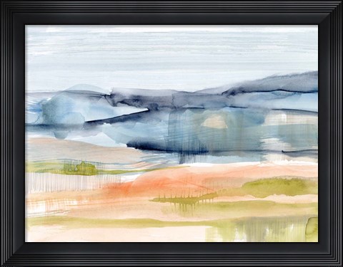 Framed Mandarin Fields I Print