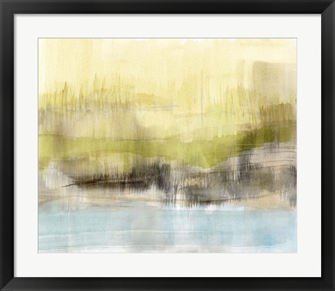 Framed Feathered Fields I Print