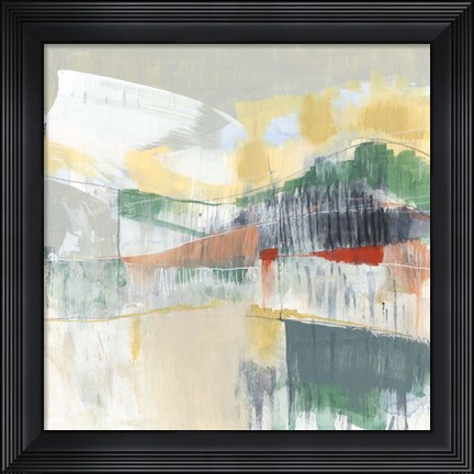 Framed Abstracted Mountainscape II Print