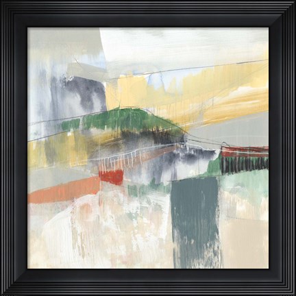 Framed Abstracted Mountainscape IV Print