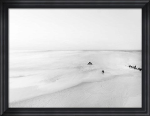Framed Black &amp; White Water II Print