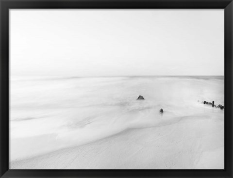 Framed Black &amp; White Water II Print