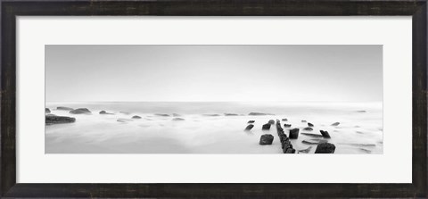 Framed Black &amp; White Water Panel III Print