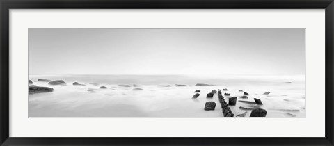 Framed Black &amp; White Water Panel III Print