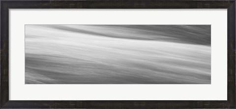 Framed Black &amp; White Water Panel VI Print