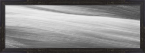 Framed Black &amp; White Water Panel VI Print