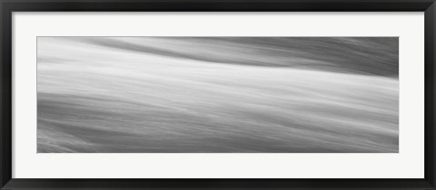 Framed Black &amp; White Water Panel VI Print