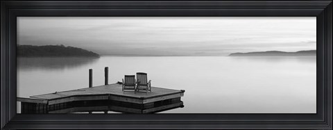 Framed Black &amp; White Water Panel XI Print