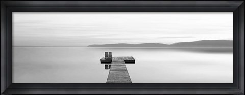 Framed Black &amp; White Water Panel XII Print