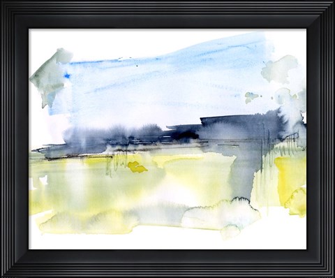 Framed Paynes Gray Plains I Print