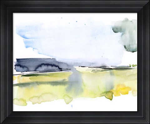 Framed Paynes Gray Plains II Print