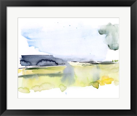 Framed Paynes Gray Plains II Print