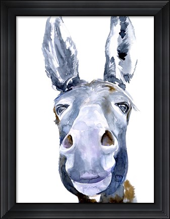 Framed Sweet Donkey I Print