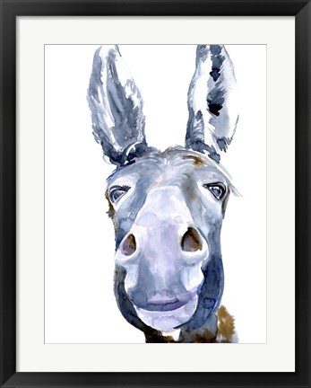 Framed Sweet Donkey I Print