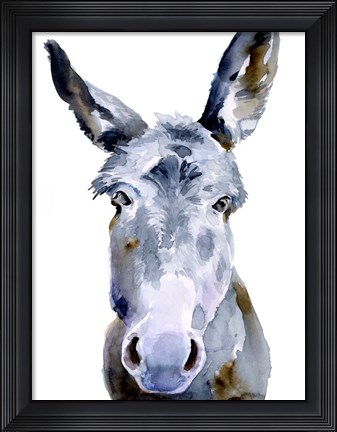 Framed Sweet Donkey II Print