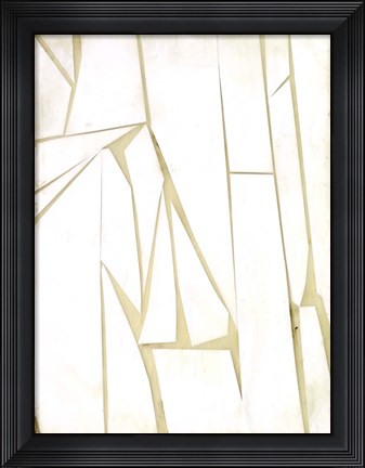 Framed Antiqued Shards II Print