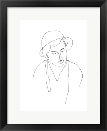 Framed Contour Face II Print
