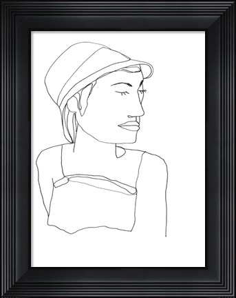 Framed Contour Face III Print