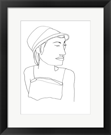 Framed Contour Face III Print