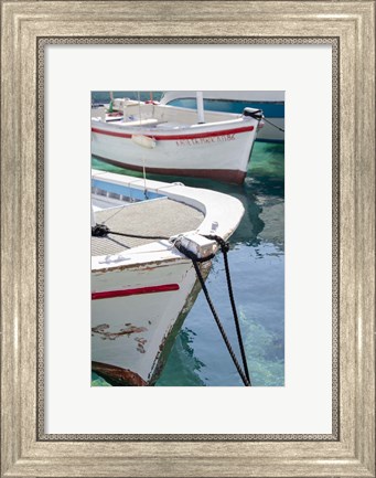 Framed Workboats of Corfu, Greece III Print