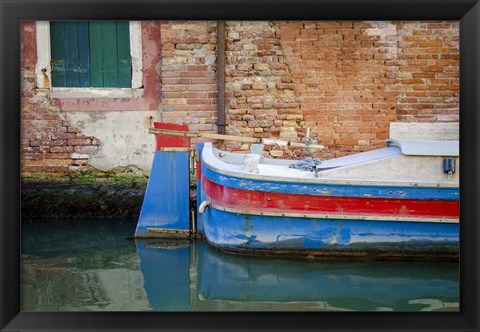 Framed Venice Workboats I Print