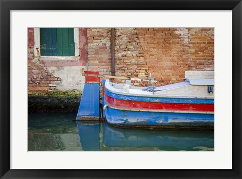 Framed Venice Workboats I Print