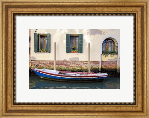 Framed Venice Workboats II Print