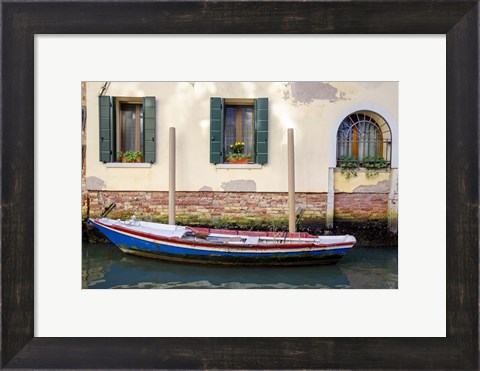 Framed Venice Workboats II Print