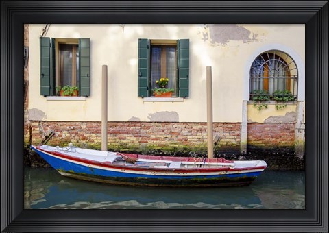 Framed Venice Workboats II Print