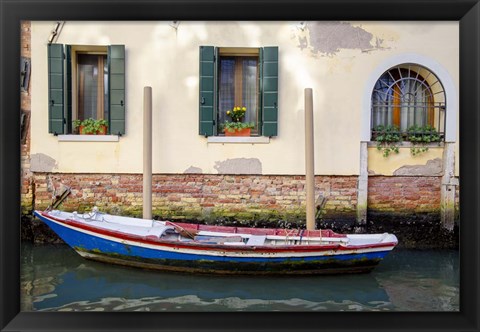 Framed Venice Workboats II Print