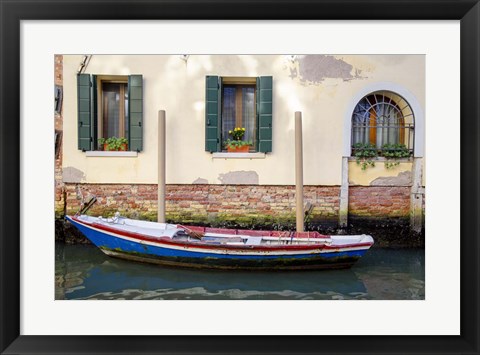 Framed Venice Workboats II Print