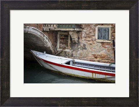 Framed Venice Workboats III Print