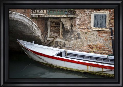 Framed Venice Workboats III Print