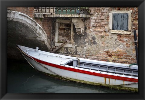 Framed Venice Workboats III Print