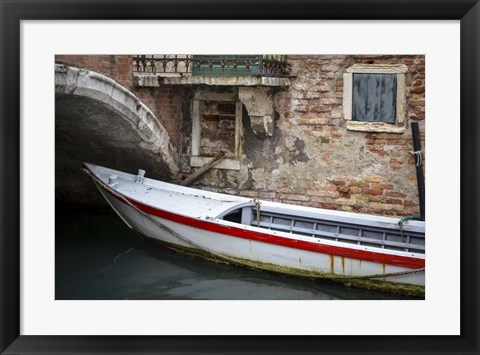 Framed Venice Workboats III Print