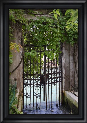 Framed Elegant Canal Entrance Print