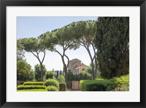 Framed Rome Landscape I Print