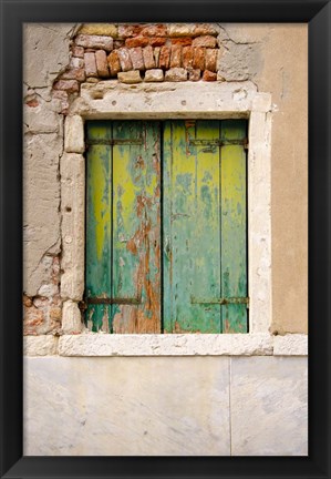 Framed Windows &amp; Doors of Venice VI Print