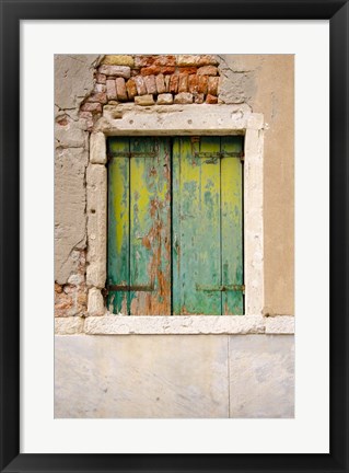 Framed Windows &amp; Doors of Venice VI Print