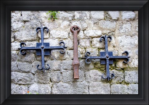 Framed Iron Detail II - Kotor, Montenegro Print