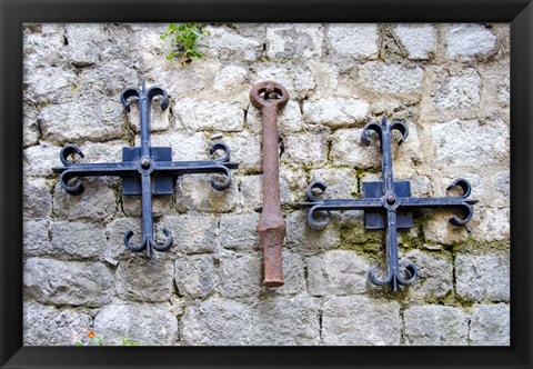 Framed Iron Detail II - Kotor, Montenegro Print