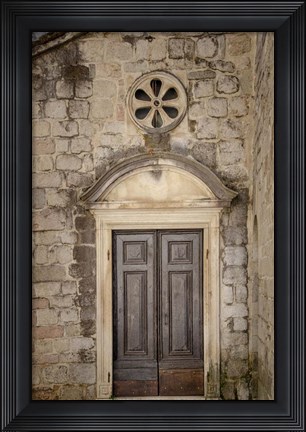 Framed Distinguished Entrance - Kotor, Montenegro Print