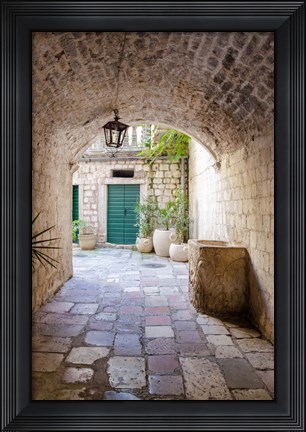 Framed Enchanting Passageway - Kotor, Montenegro Print