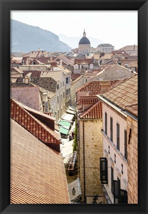 Framed Rooftops - Dubrovnik, Croatia Print