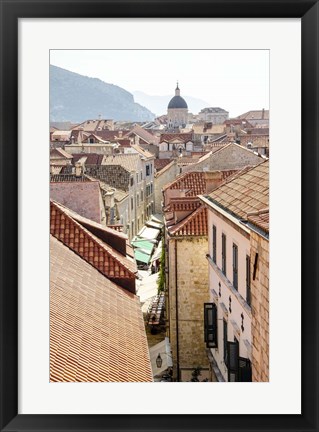 Framed Rooftops - Dubrovnik, Croatia Print